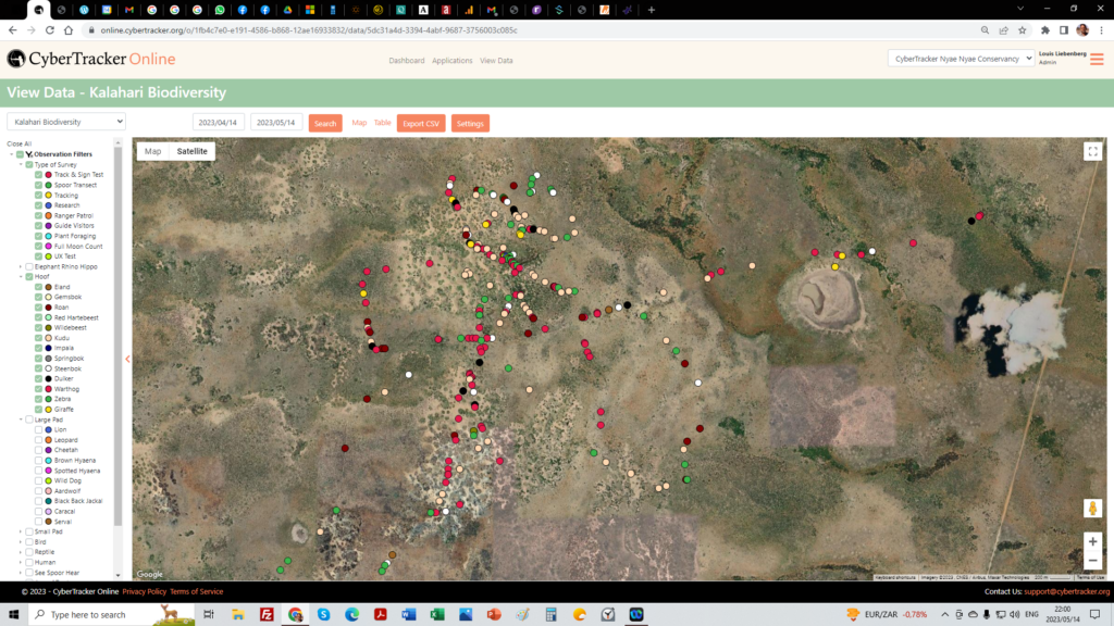 CyberTracker Interface