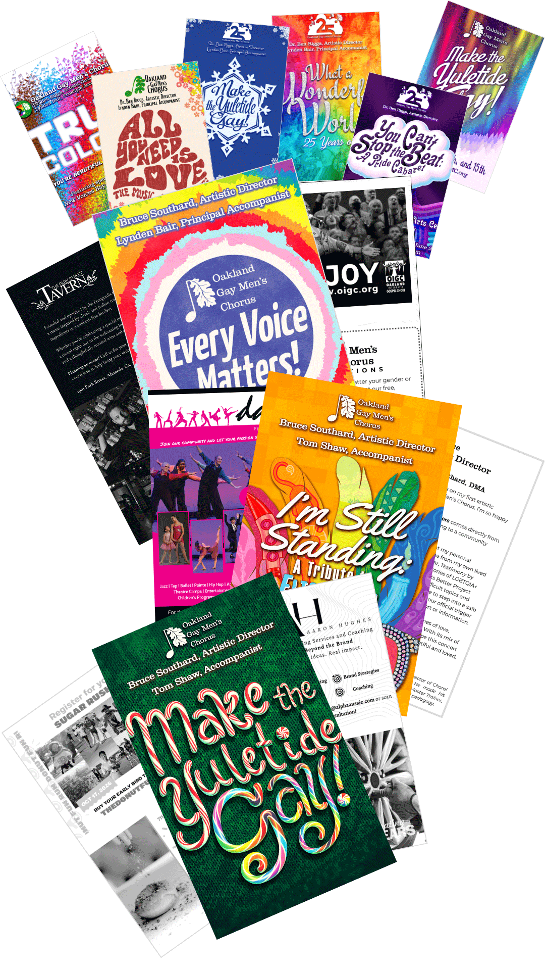 Splash of playbill advertising