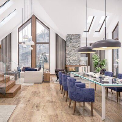 Interior Design with Hardwood Floor - Flooring Installation  in Berrien Springs, MI