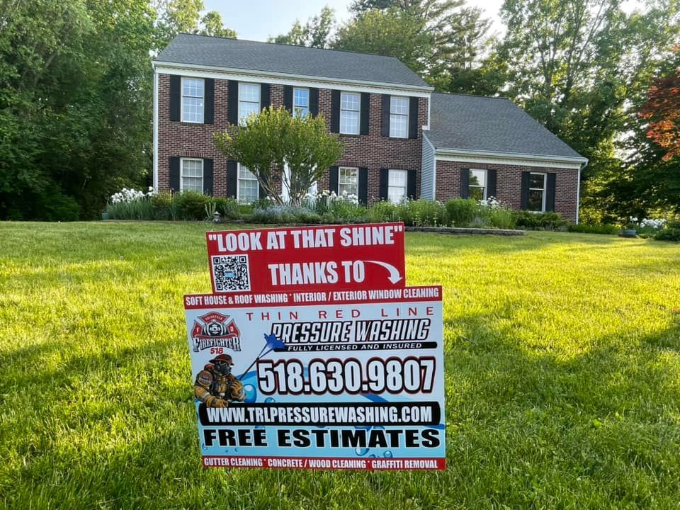 A house with a sign that says look at that shine