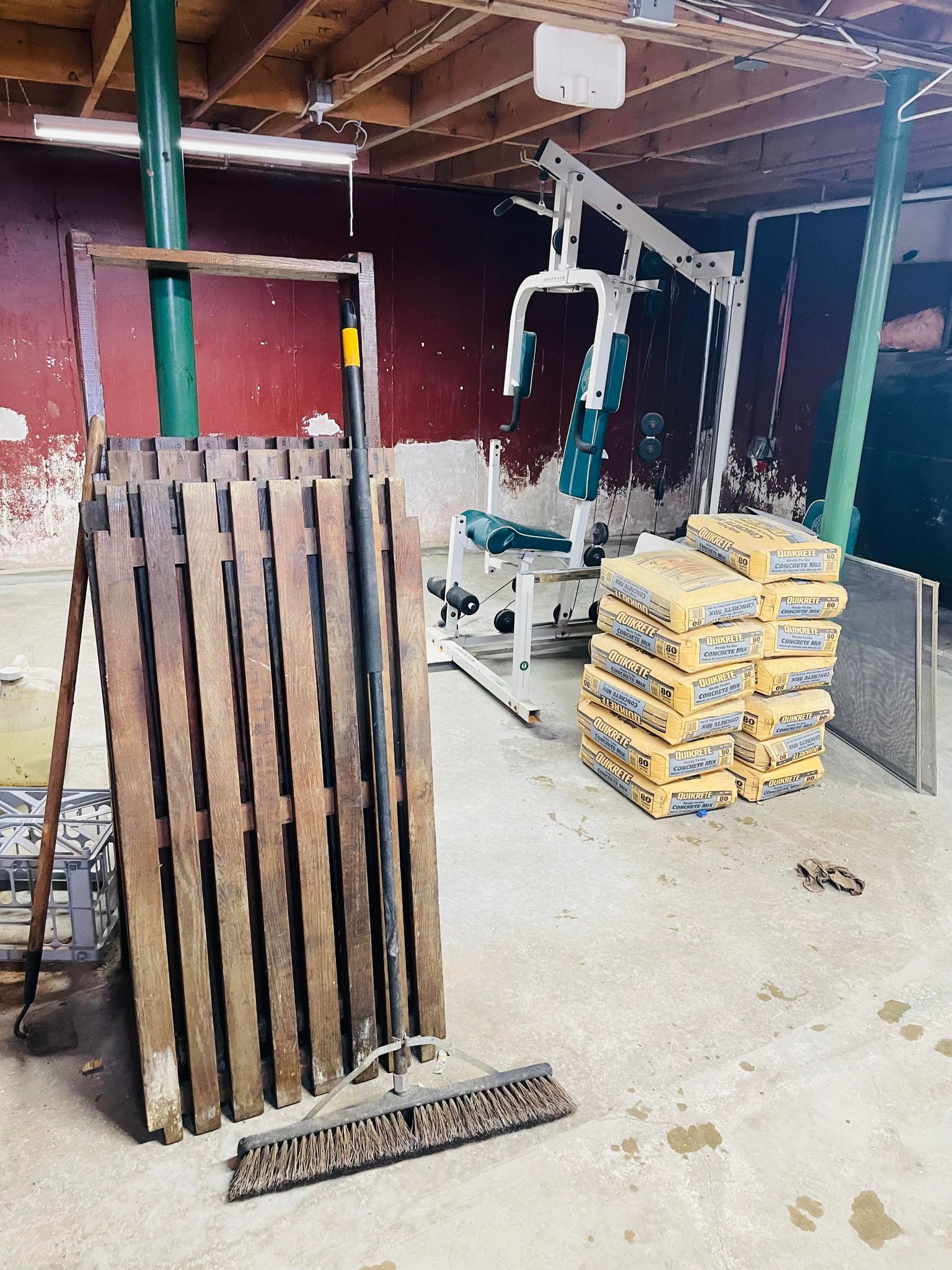 fencing and construction materials removal