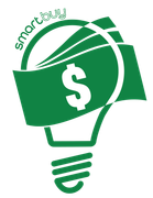 A green light bulb with a dollar sign on it.