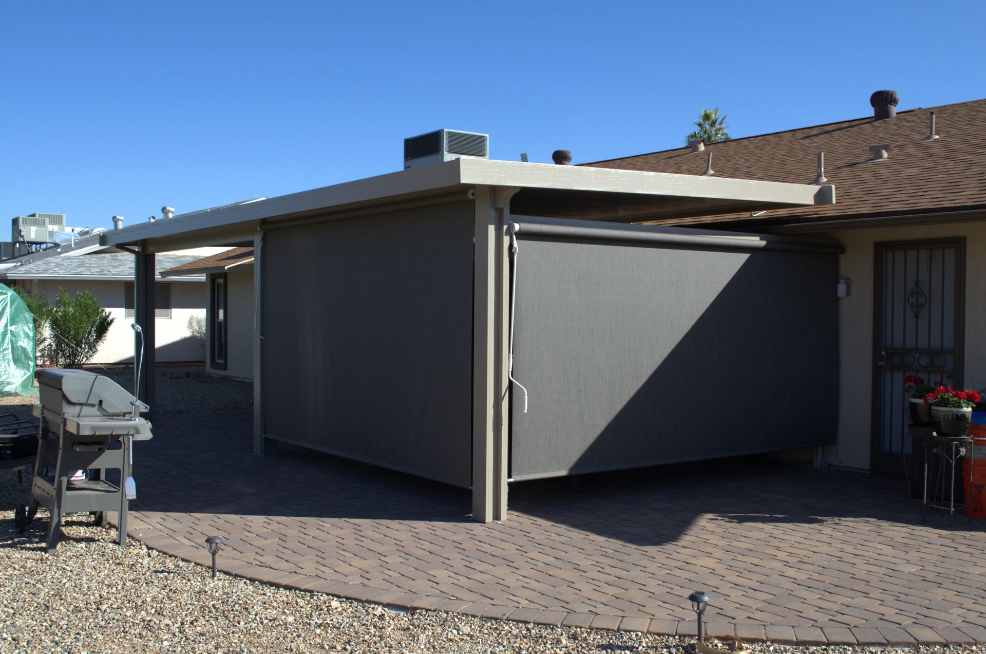 Custom-designed privacy screens in Chandler, blending privacy and aesthetic appeal.