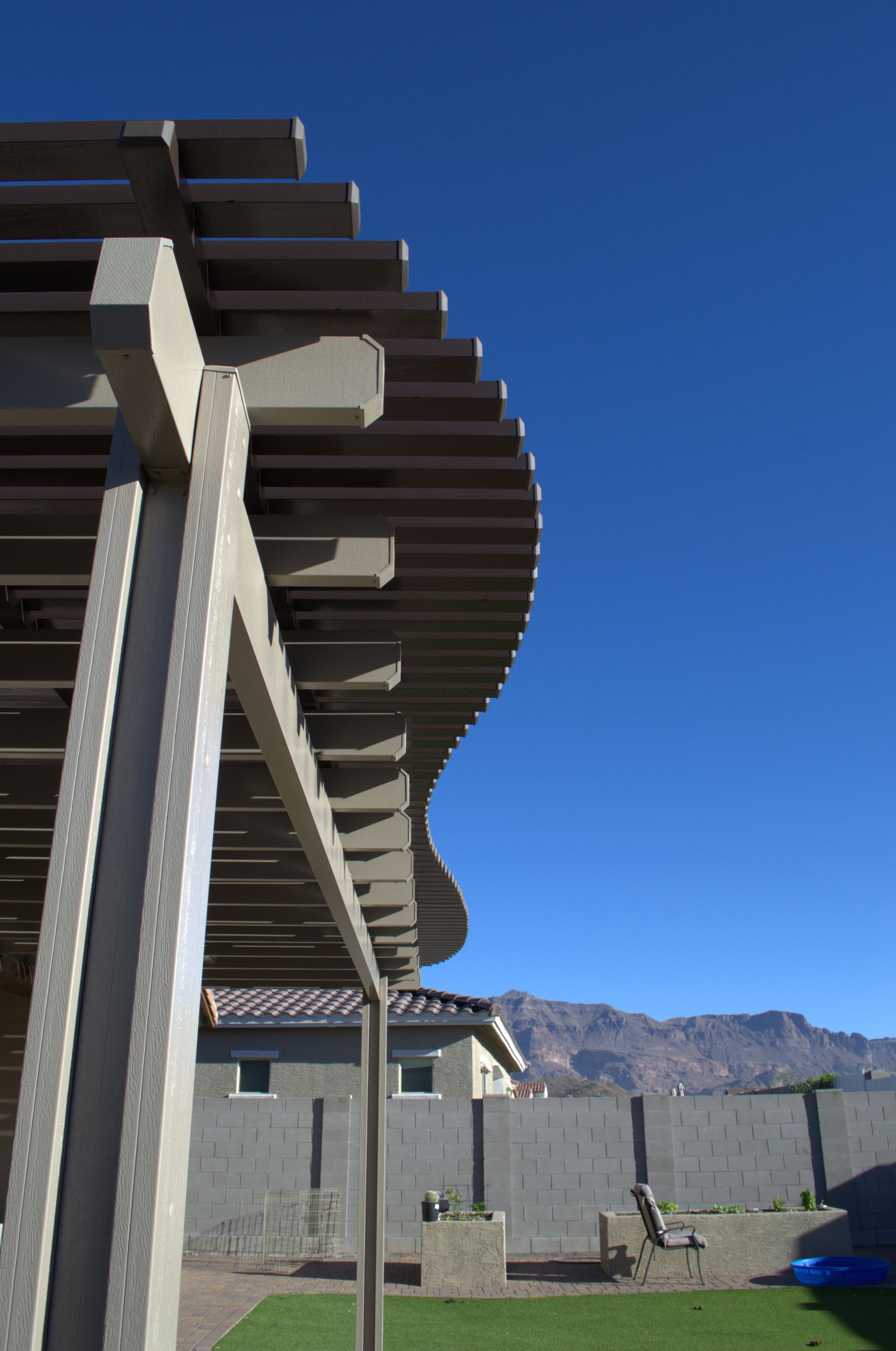 Attached-two-toned-2X3-lattice-patio-cover-Cave-Creek-AZ