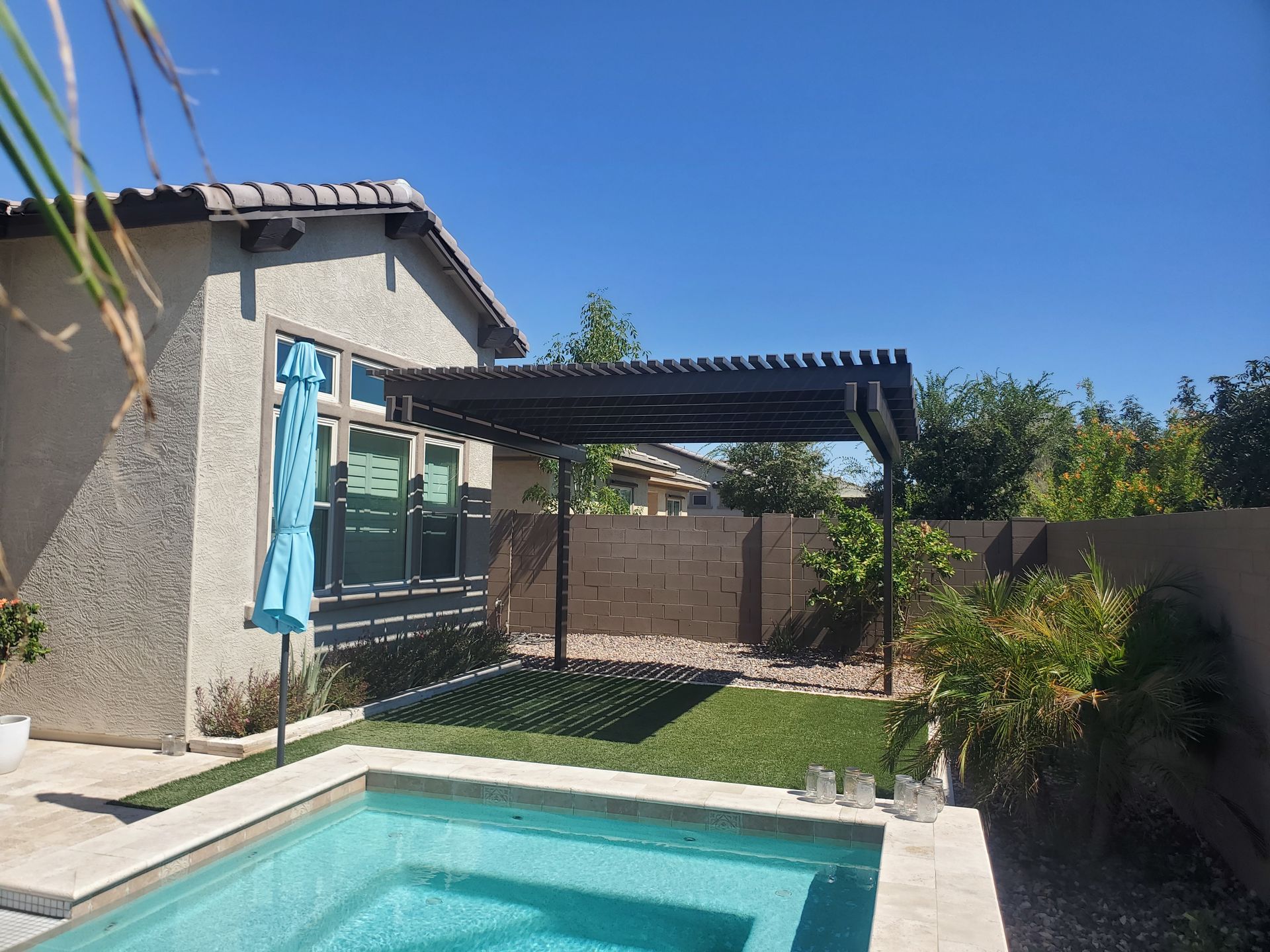 Southwest Patio's avant-garde patio cover in Apache Junction, redefining outdoor living spaces with style.