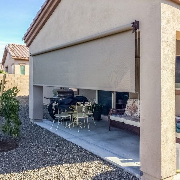 Wickenburg's patios upgraded with Southwest Patio's sleek privacy screens.