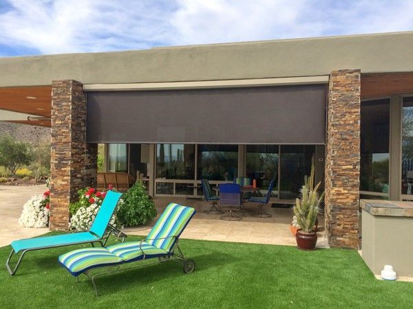Litchfield Park enjoying enhanced privacy with Southwest Patio's screen designs.