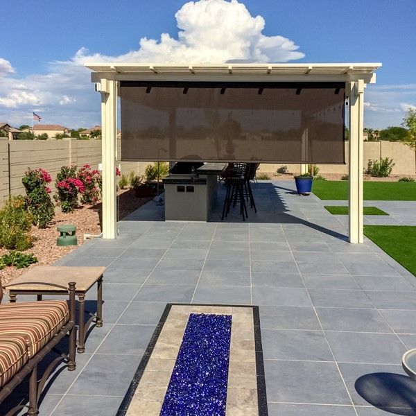 Beautiful Mesa home enhanced with a custom patio cover by Southwest Patio, blending seamlessly with Arizona's landscape.