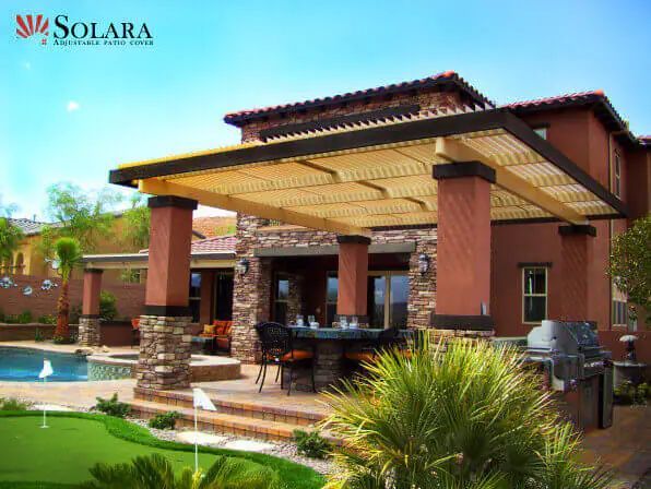 State-of-the-art Solara Cover, providing tailored sun protection and ventilation.