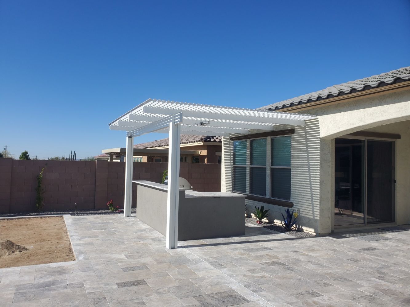 Patio room crafted by Southwest Patio, a haven for relaxation in Tonopah.