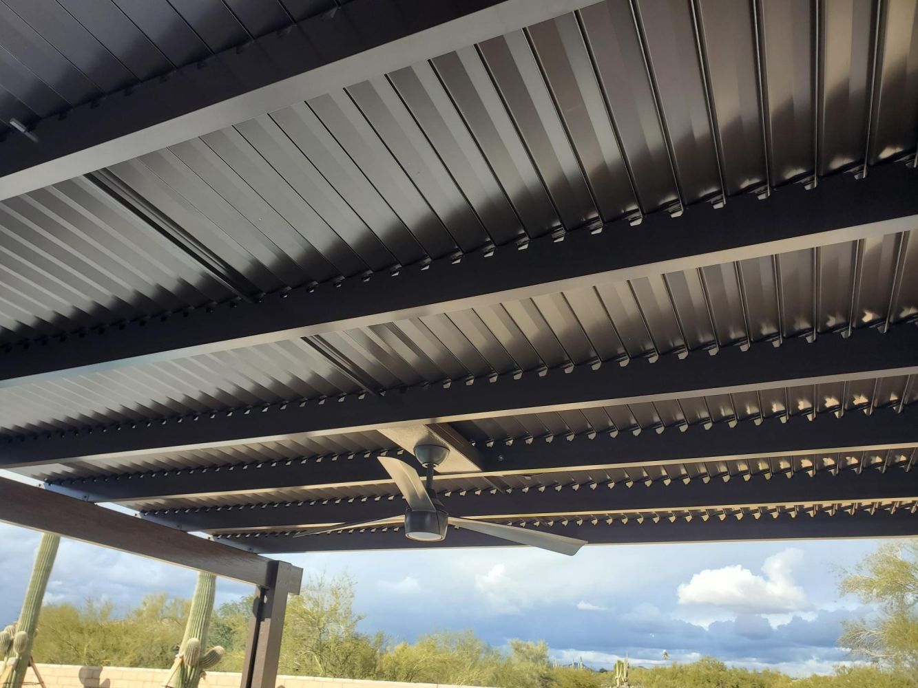 Eco-friendly aluminumwood patio covers installed in Apache Junction.
