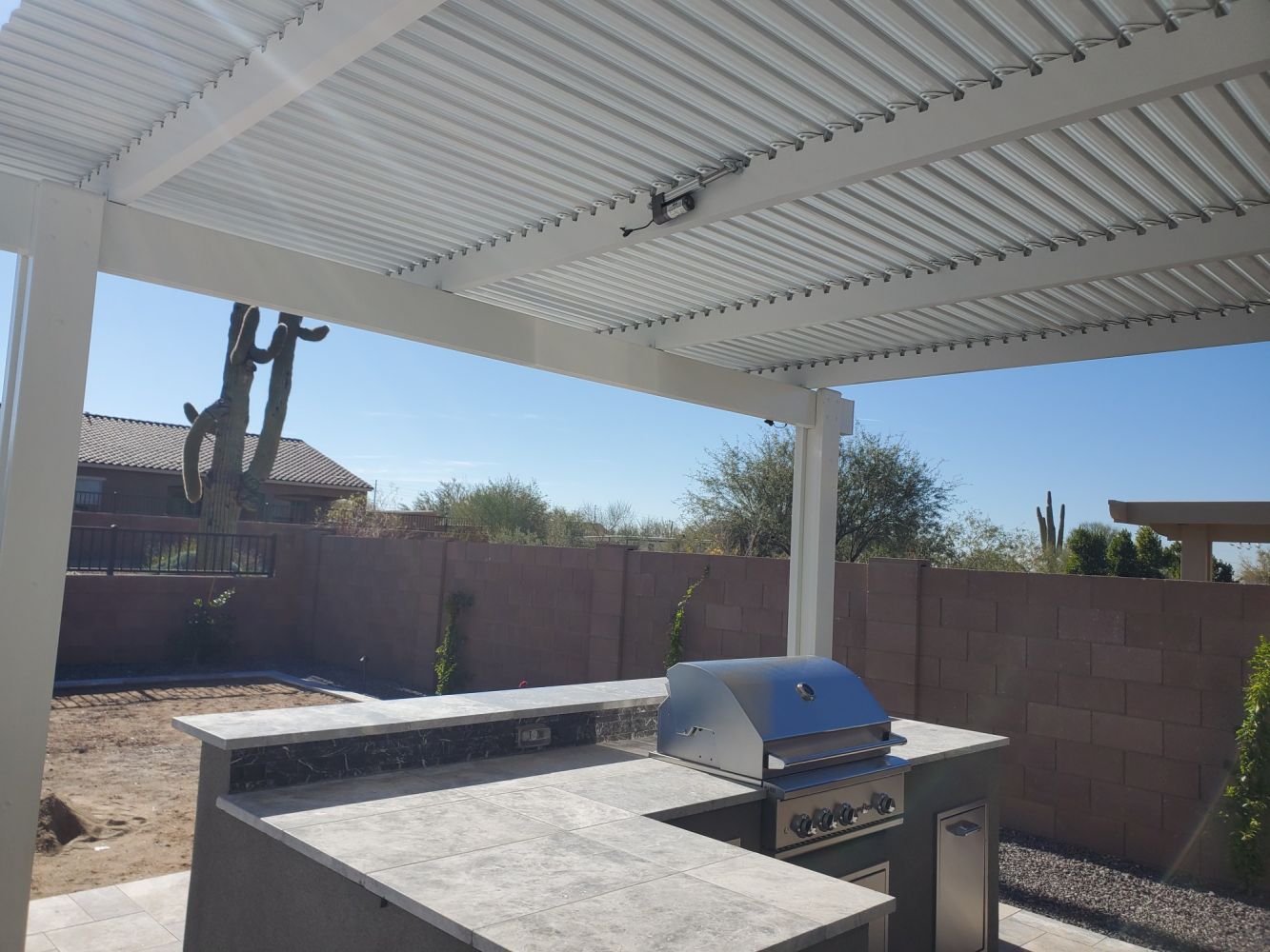 Building a new patio cover in Casa Grande, expertly crafted by Southwest Patio.