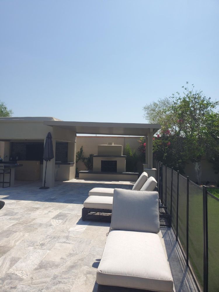 Apache Junction's adventurous spirit captured with rugged Flat Pan Patio Covers, ready for any weather.