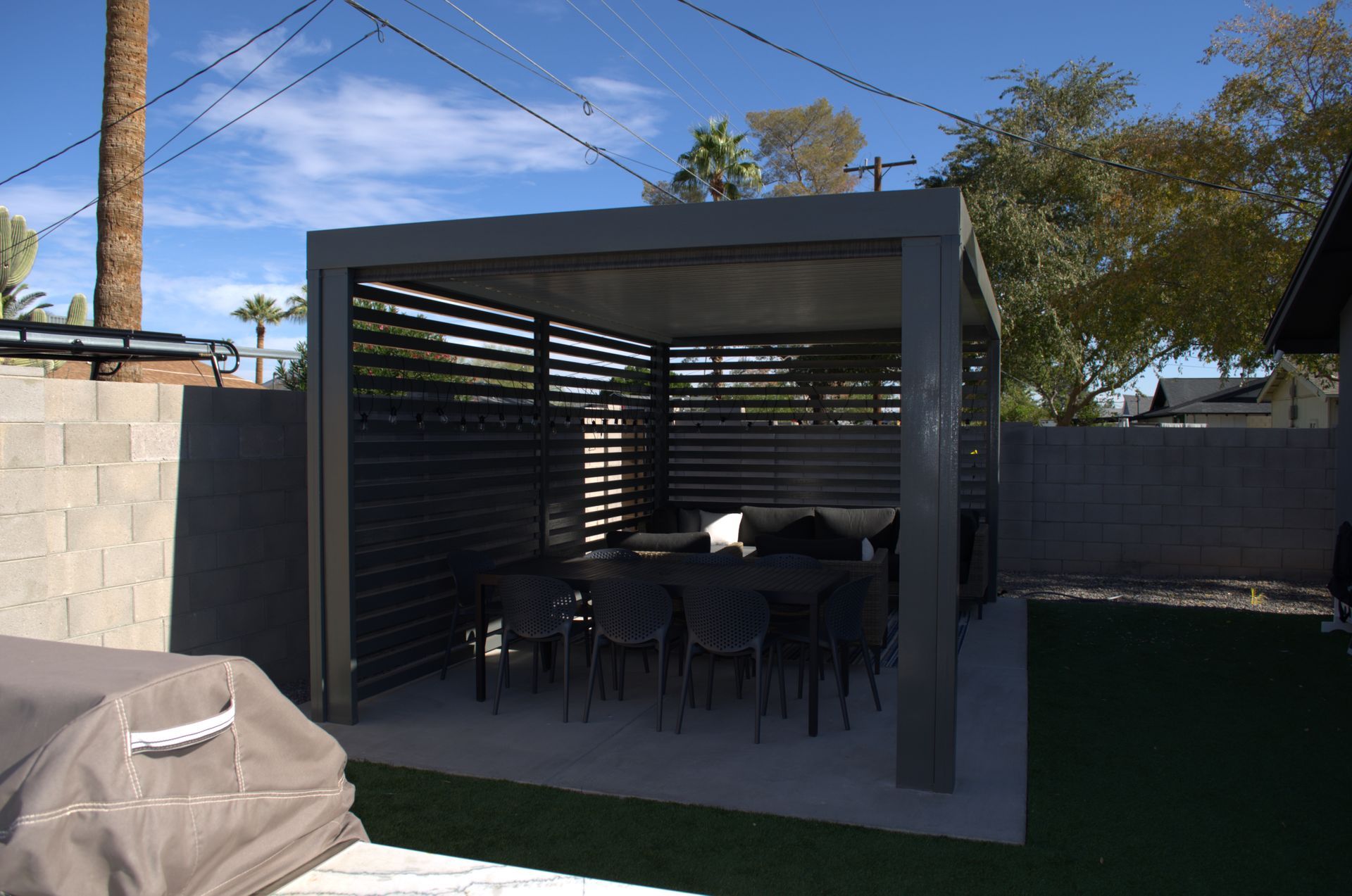 In Scottsdale, Southwest Patio's flat pan patio covers are the go-to for stylish backyard shade.