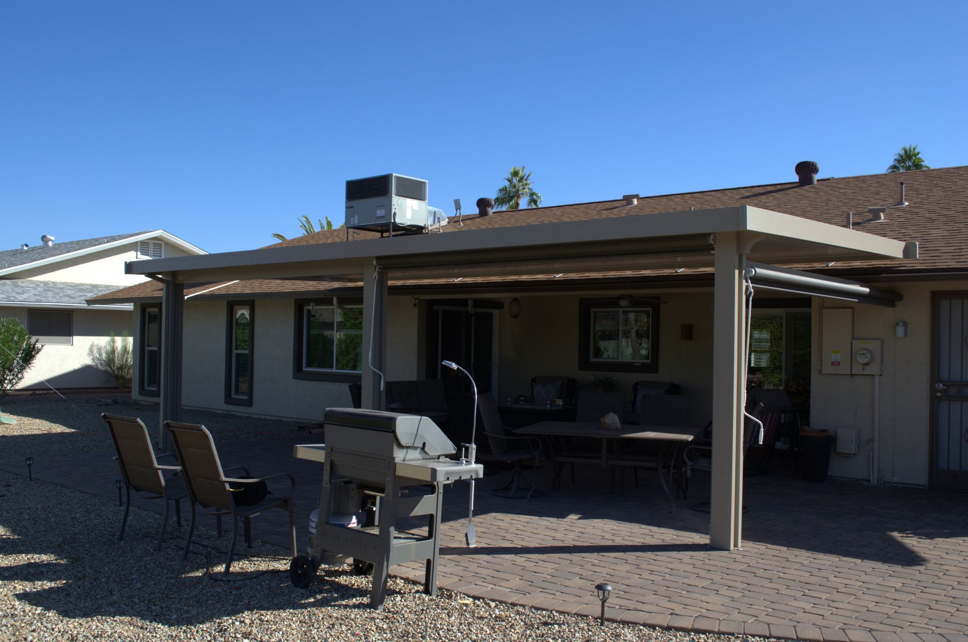 Casa Grande residence boasting new awnings from the trusted awning company Southwest Patio.