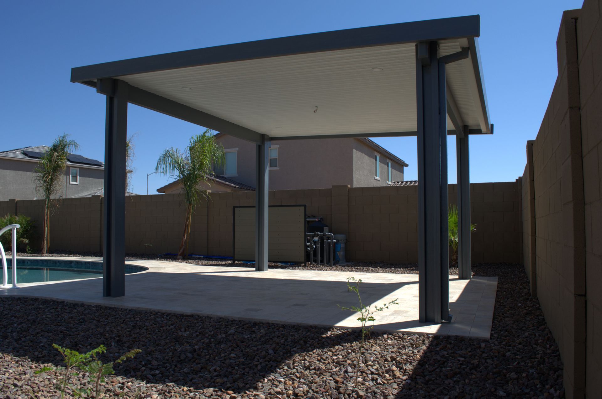 Modern awnings by a leading awning company adorn homes in Goodyear.