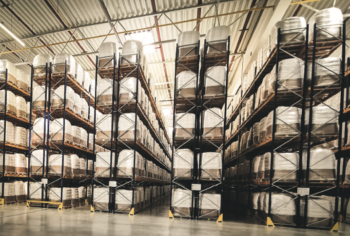 Magazyn wysokiego składowania mleka w proszku 