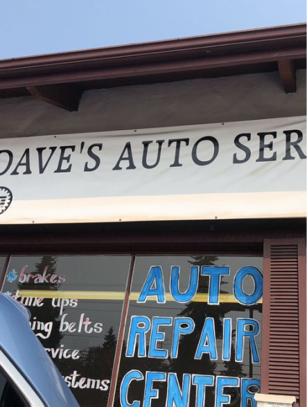 Dave's Auto Sign | Dave's Auto Service