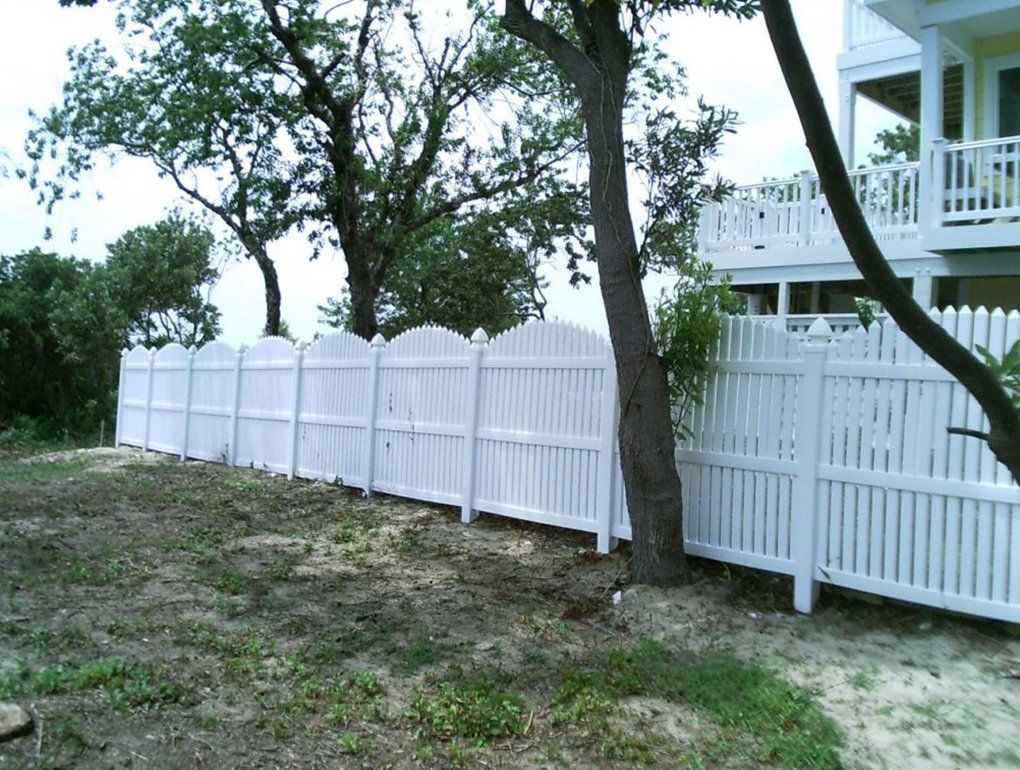Residential White Fence — Elizabeth, NC — Albemarle Fence & Rail, Co.
