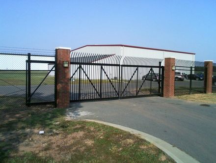 Industrial Gate Fence — Elizabeth, NC — Albemarle Fence & Rail, Co.