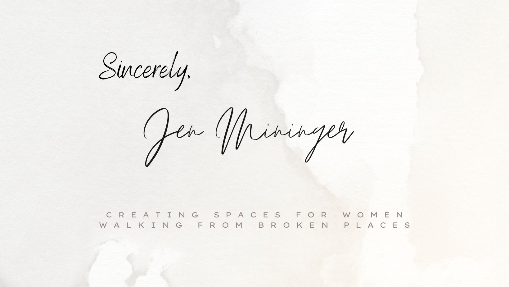 restorable retreat, hope, healing, freedom, recovery, forgiveness, space, time, Jen Mininger