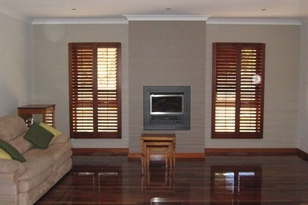Brown Shutters — Warragul, VIC — Countrywide Curtains & Blinds