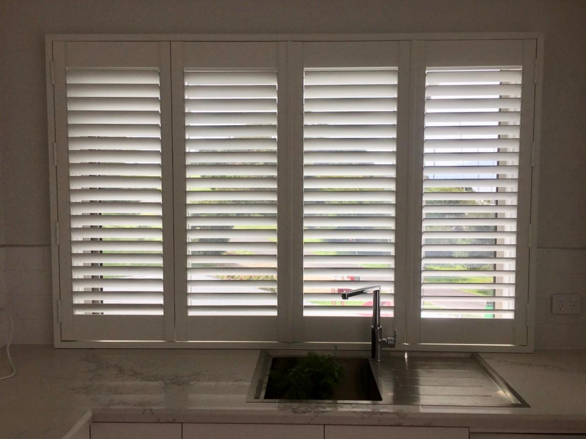 Kitchen Shutters — Warragul, VIC — Countrywide Curtains & Blinds
