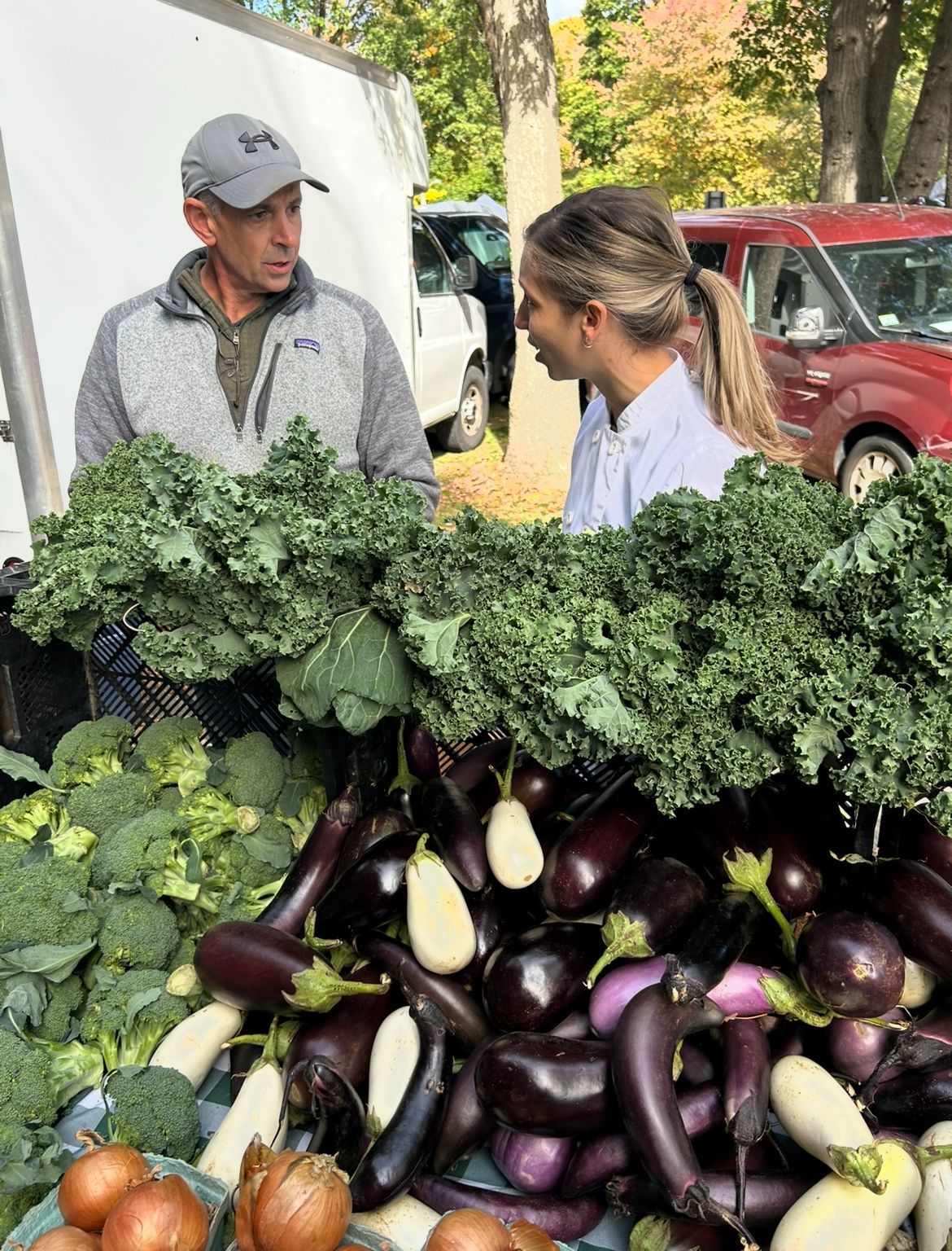 montessori chef buying vegetables