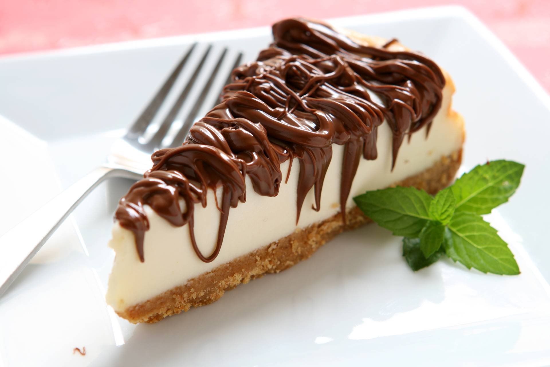 Slice of Chocolate Cheesecake