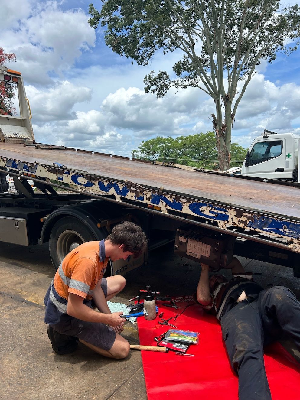 Repairing The Hydraulics Of A Tilt Tray Truck — Wide Bay Hydraulics in Gympie, QLD