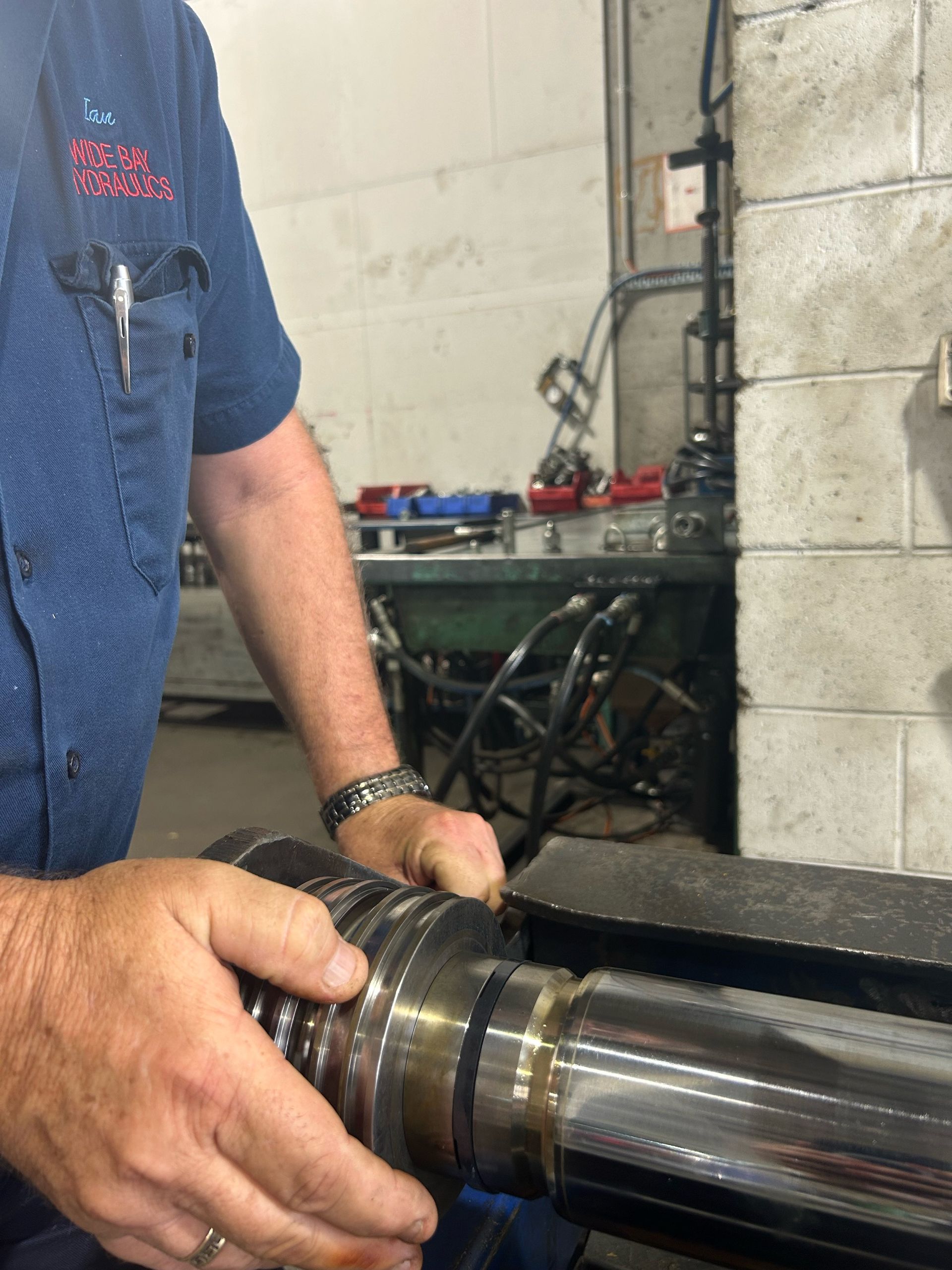 Man With Hydraulics — Wide Bay Hydraulics in Gympie, QLD