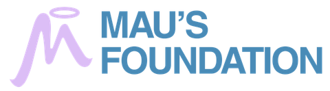 Logo for Mau's Foundation. It features a light purple 