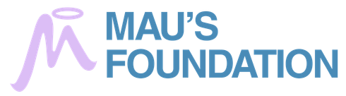 Logo for Mau's Foundation. It features a light purple 