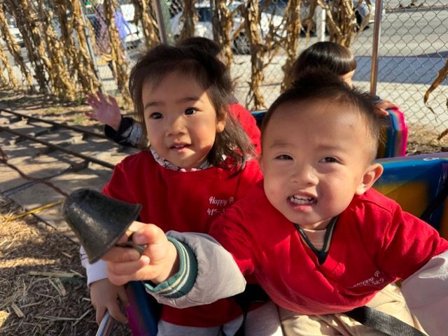 A boy and a girl are sitting next to each other on a train.