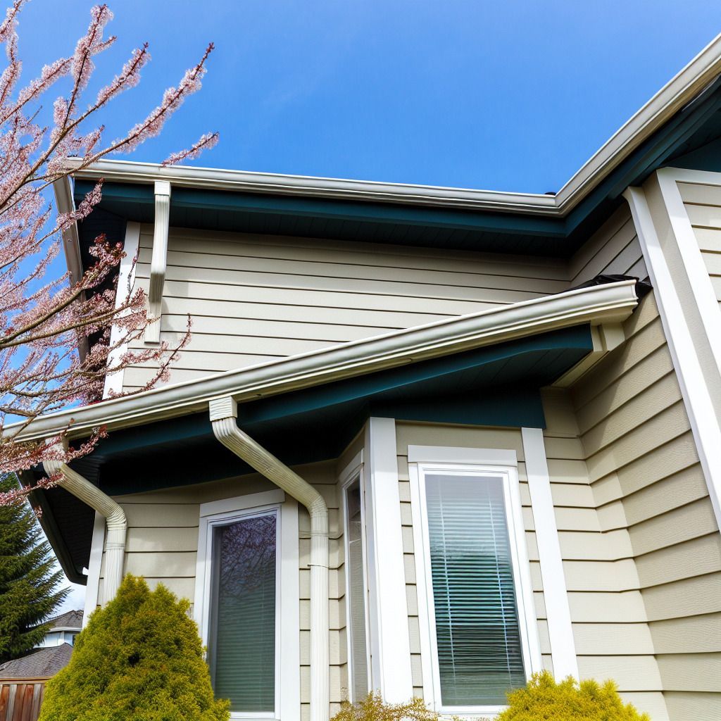 A house with a blue sky in the background
