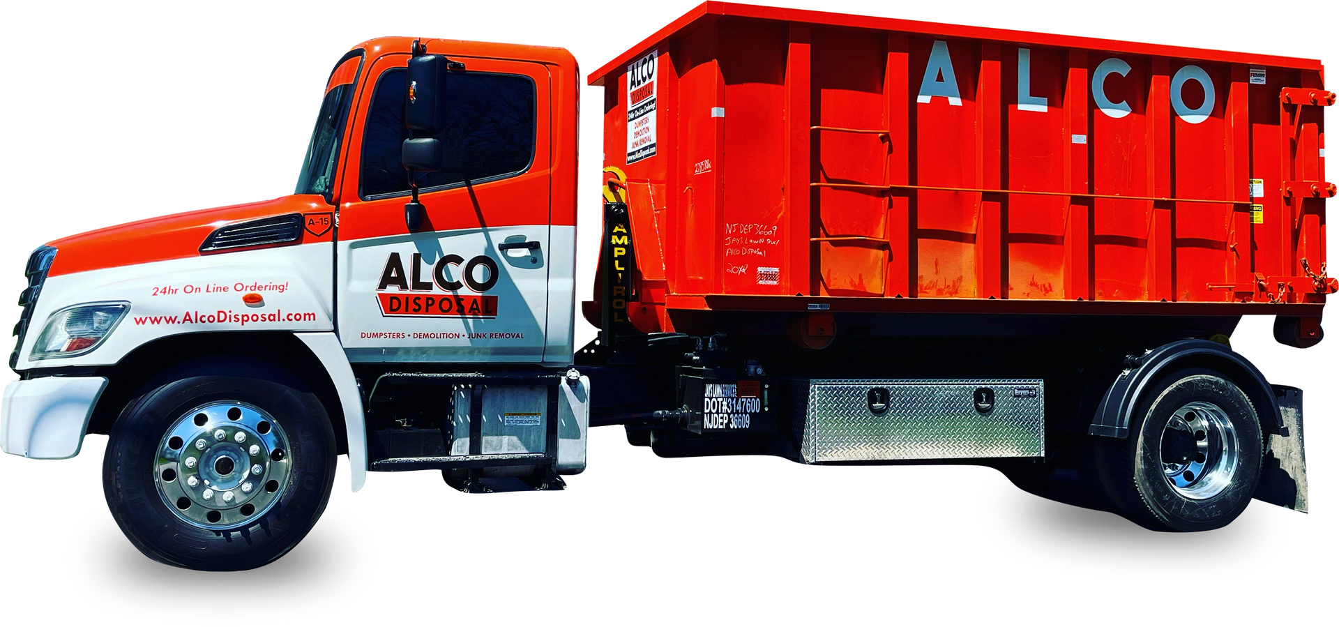 Alco Disposal dumpster truck