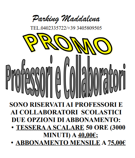 PROMO PROFESSORI E COLLABORATORI