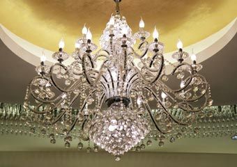 Crystal-chandelier-on-ceiling - Electrical System in Glenville, PA