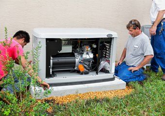 Workers-Installing-generator - Electric Contractors in Glenville, PA