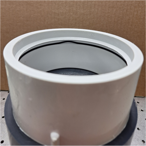 O-ring under lip misaligned