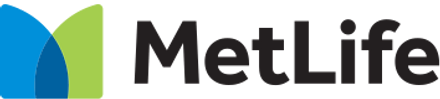 MetLife logo with blue and green icon and black text