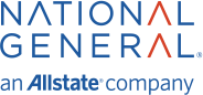 National General logo with “an Allstate company” tagline in blue and orange text