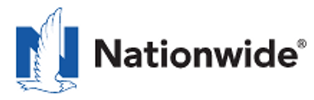 Nationwide logo with blue eagle and black text on white background