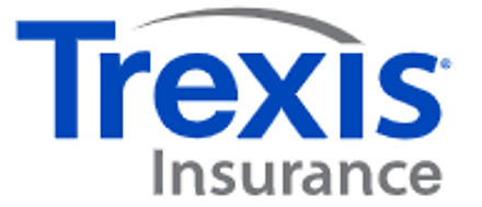 Trexis Insurance logo in blue and gray text on a white background