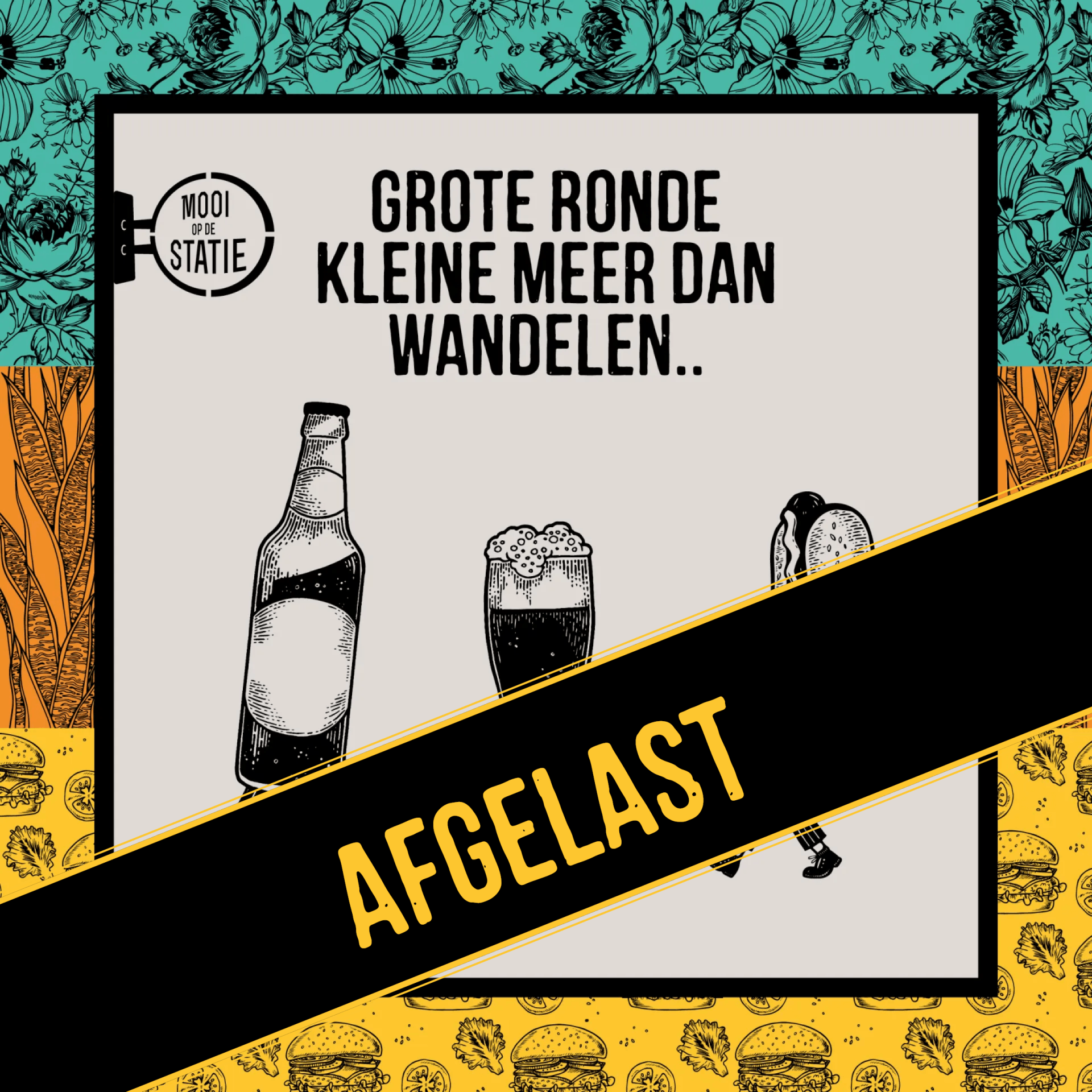 Grote ronde kleine meer dan wandelen