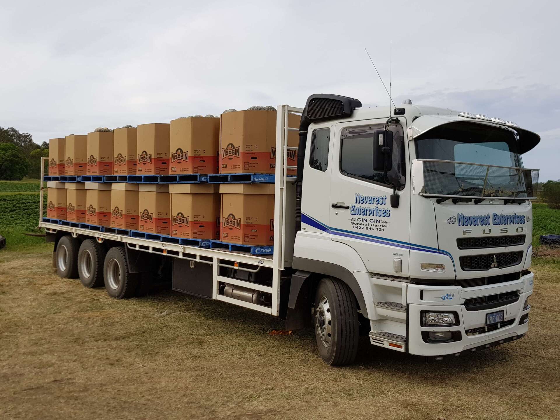 Truck Carrying Boxes — Deliveries in Gin Gin, QLD