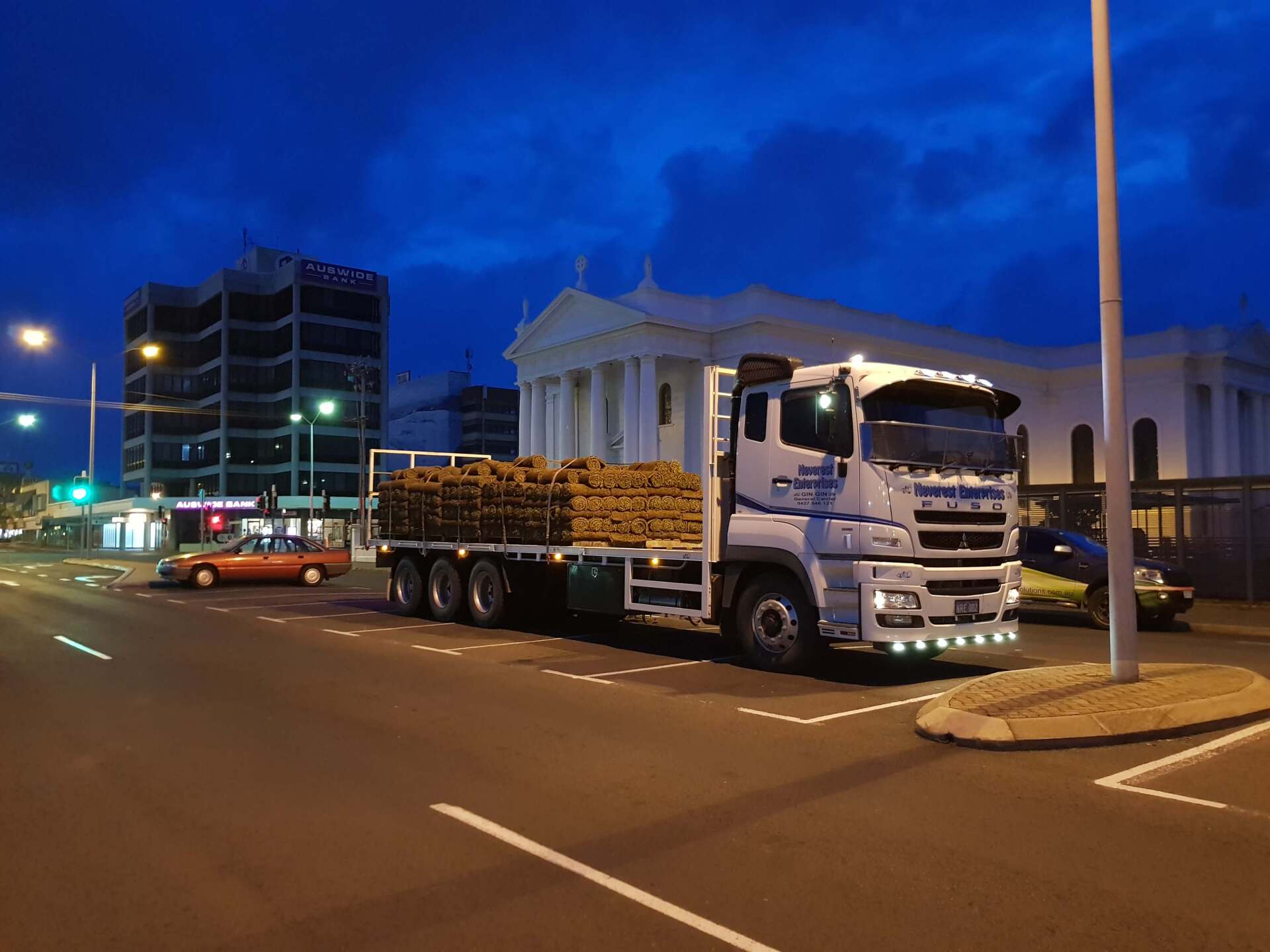 Carrier on road — Deliveries in Gin Gin, QLD
