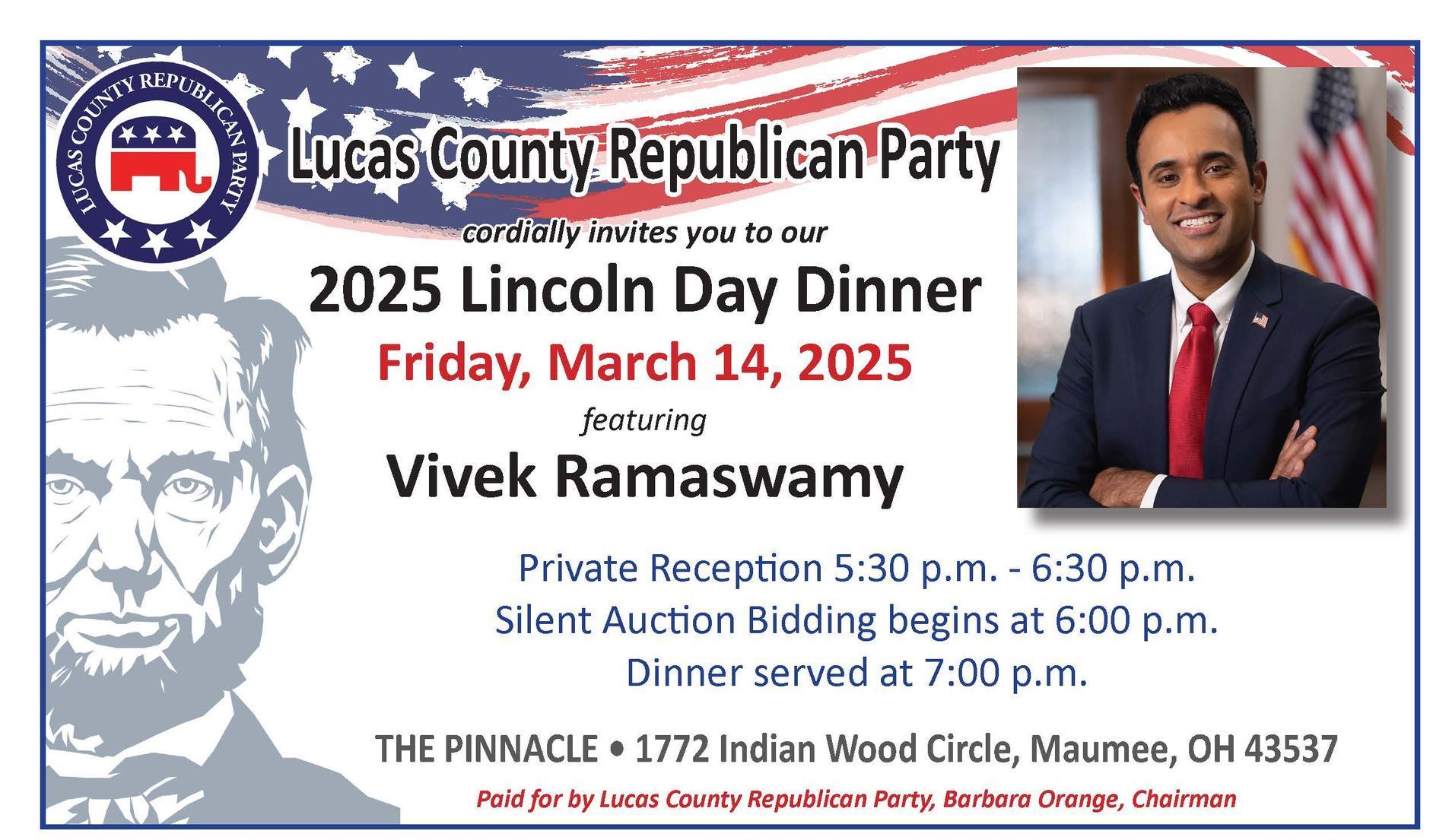 Lucas County Republican Party 2025 Lincoln Day Dinner
