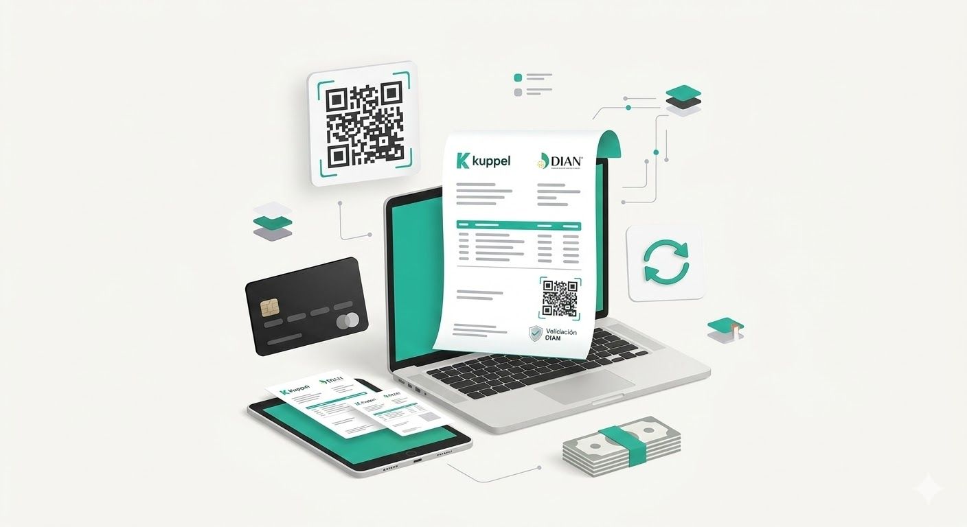 Mujer pagando en el mostrador de una tienda, cajero mirando la pantalla, impresión del recibo, factura mostrada.