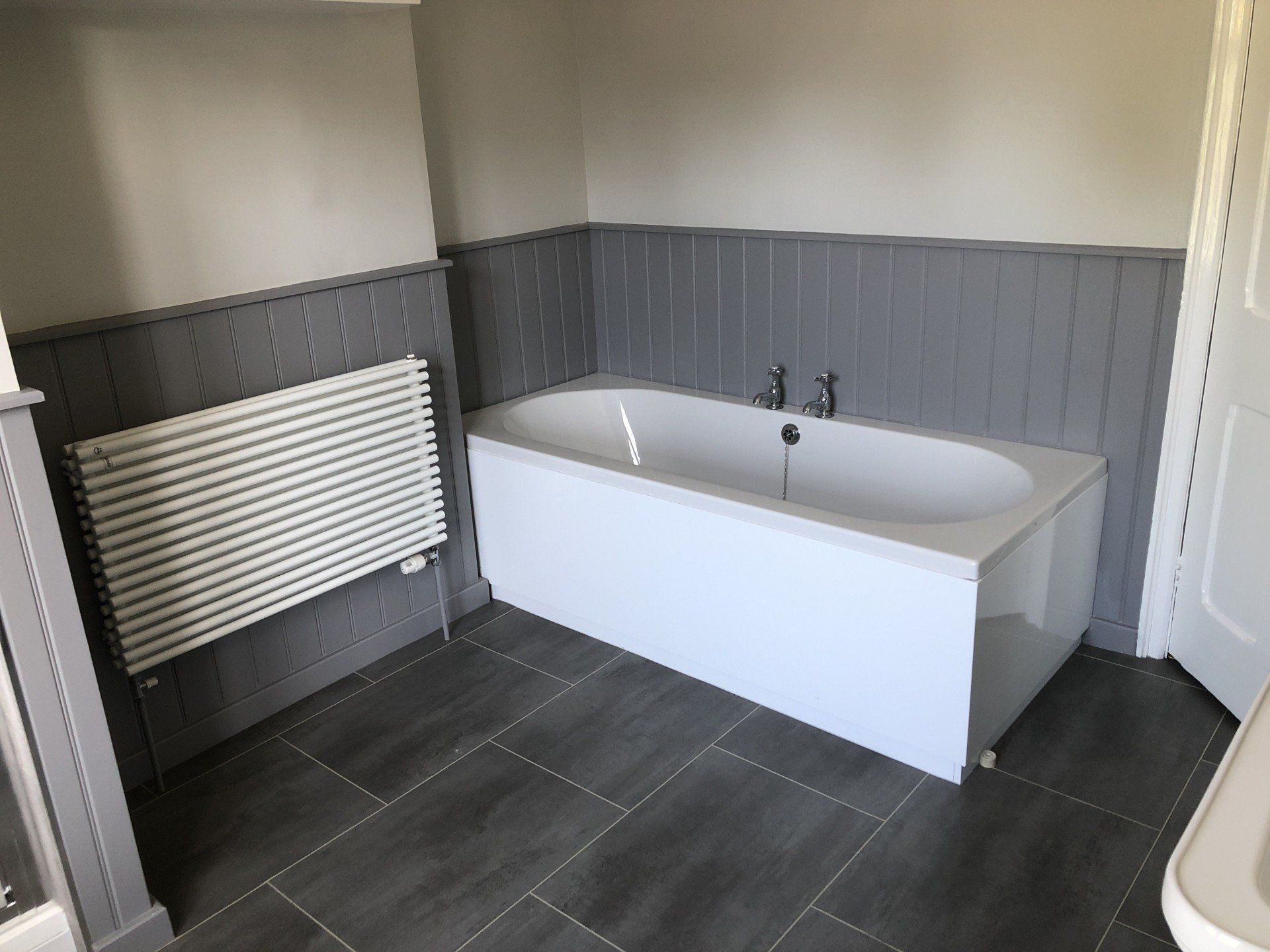 Below is a multiple bathroom installation for a property at Rugby School.   The en-suite used to be a storage area which was dead space- but now we have created a functional en-suite.  The cloakroom and main bathroom used to be outdated and now they have both been transformed into modern areas.
